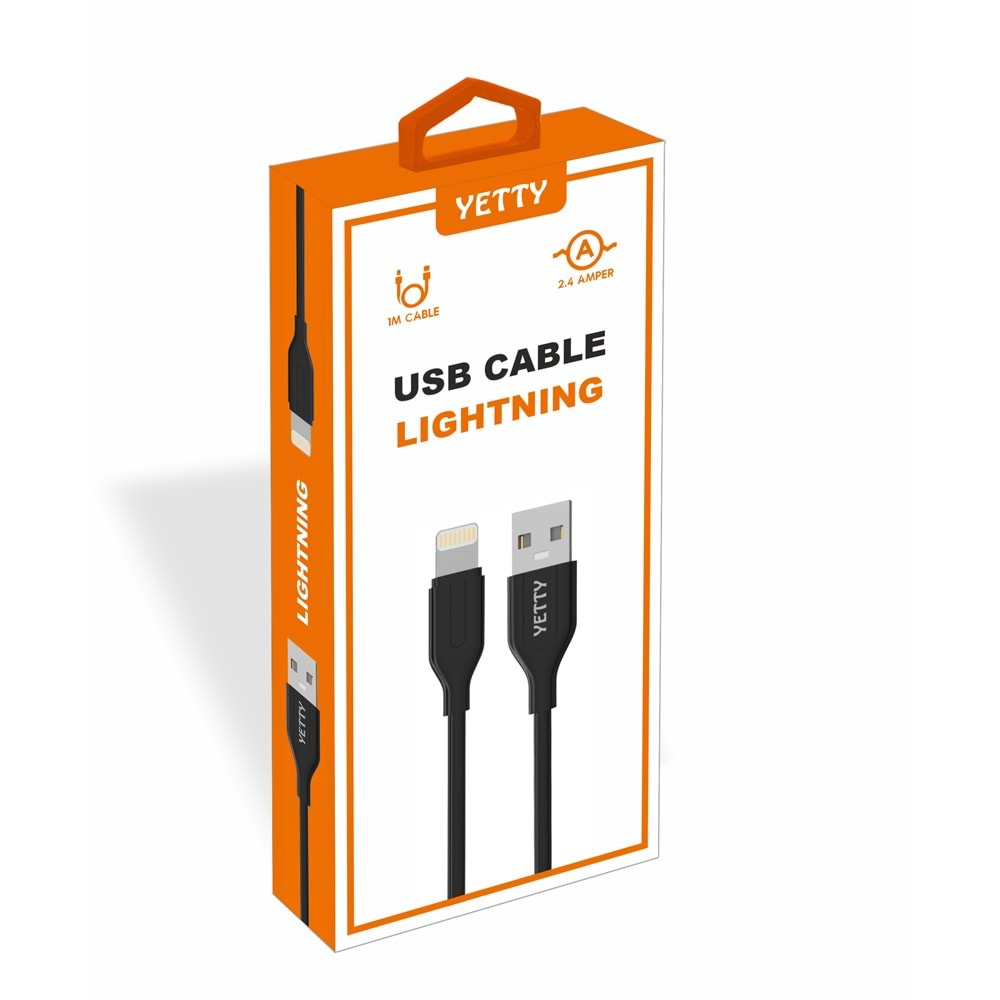(YKB-02) LIGHTNING USB KABLO SİYAH-10LU