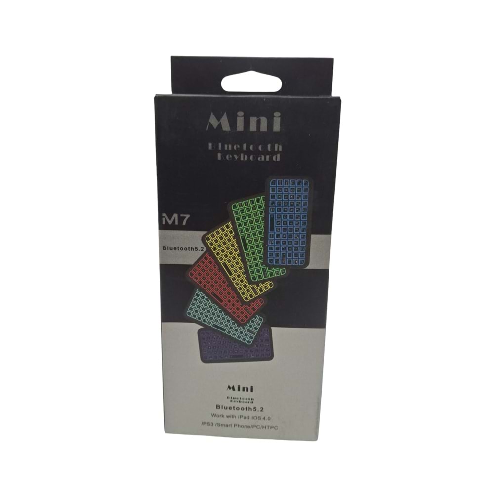 KABLOSUZ MİNİ KLAVYE (RGB M7)