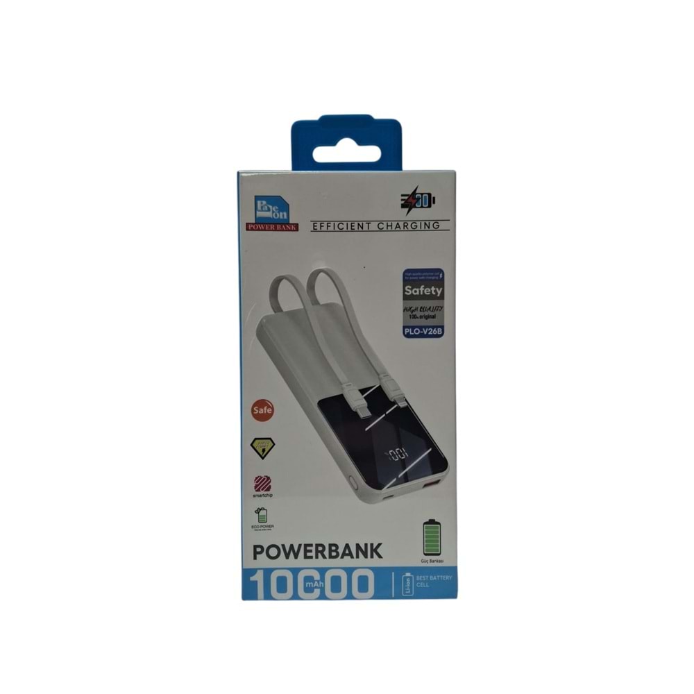(PLO-V26B) 10.000 MAH POWER BANK FAST