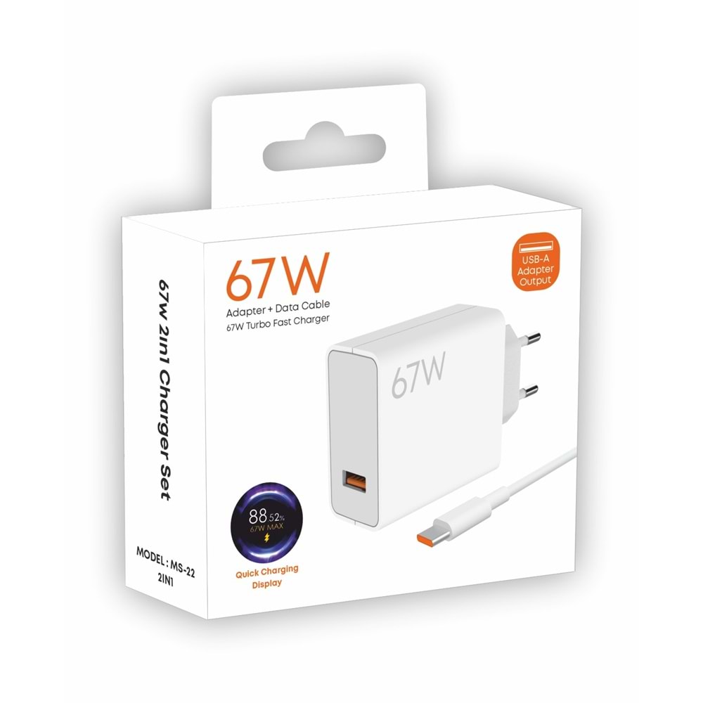 (MS-22) 67W TYPE-C ŞARJ ORJ.TİP