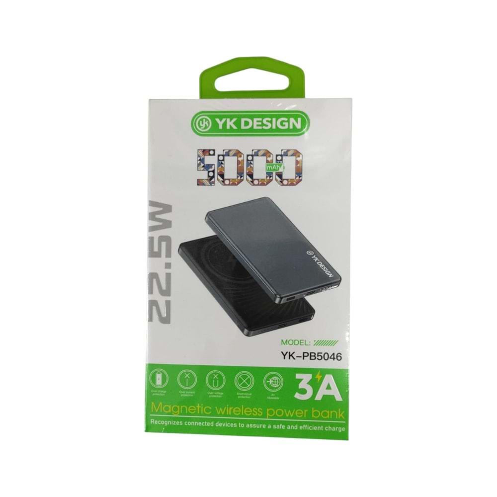 5000 MAH POWER BANK MAGSAFE (YK-PB5046)