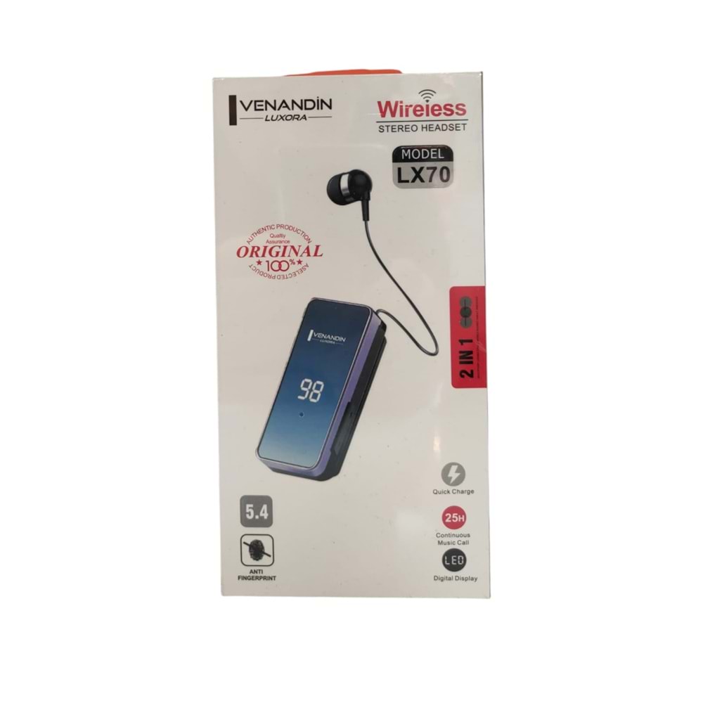 BLUETOOTH KULAKLIK MAKARALI (LX70)