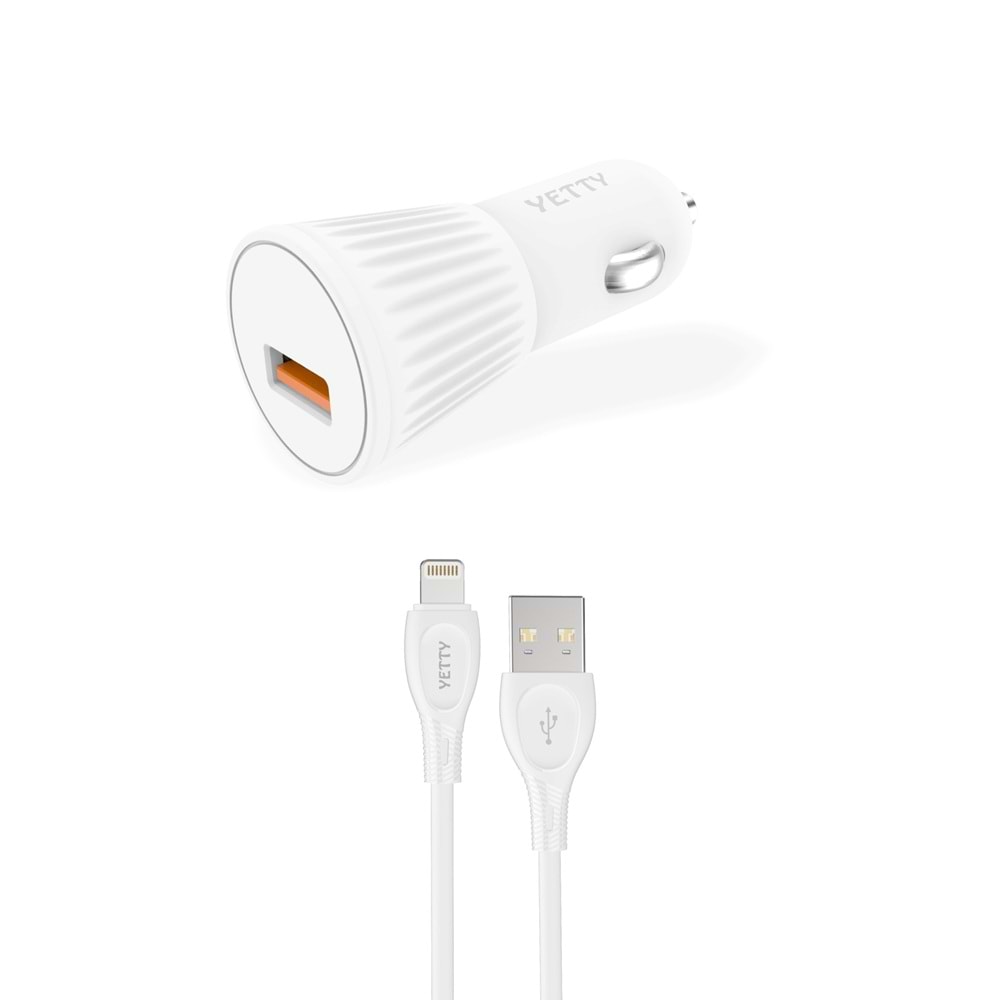 (YC-25L) 25W LIGHTNING OTO ŞARJ YETTY-5Lİ