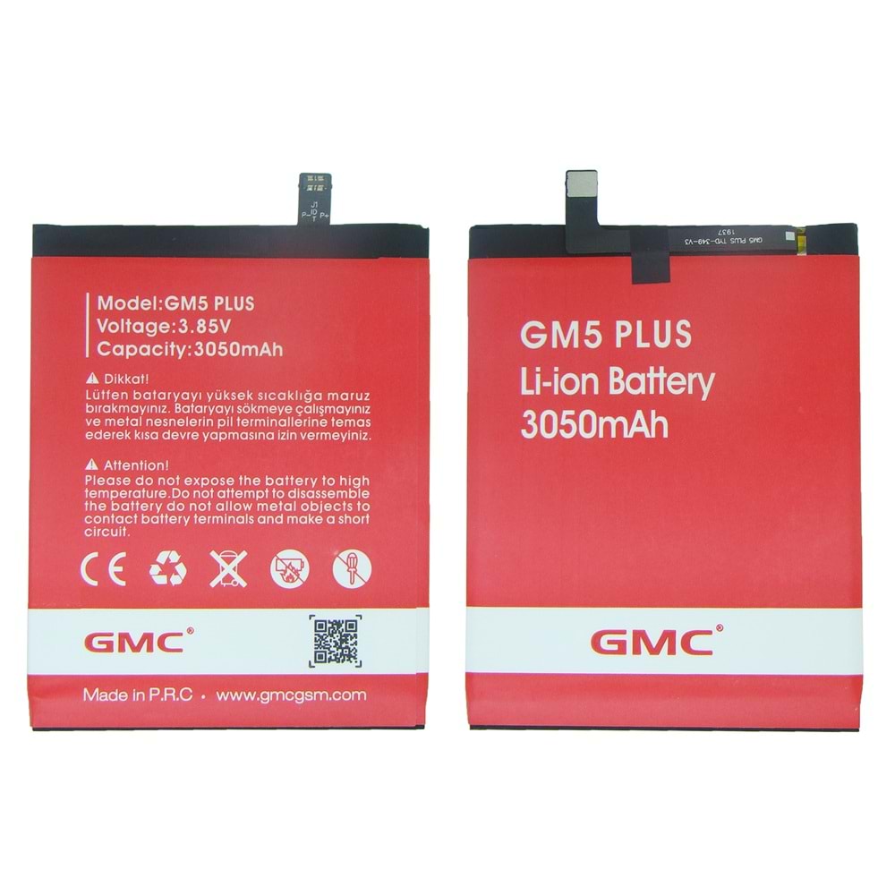 GM5 PLUS BATARYA GMC