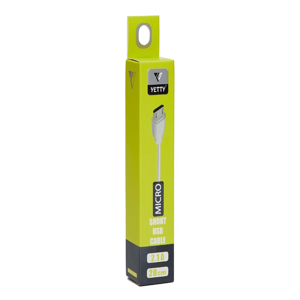 (YKB-04) MİCRO UÇ USB KABLO KISA BEYAZ-10LU