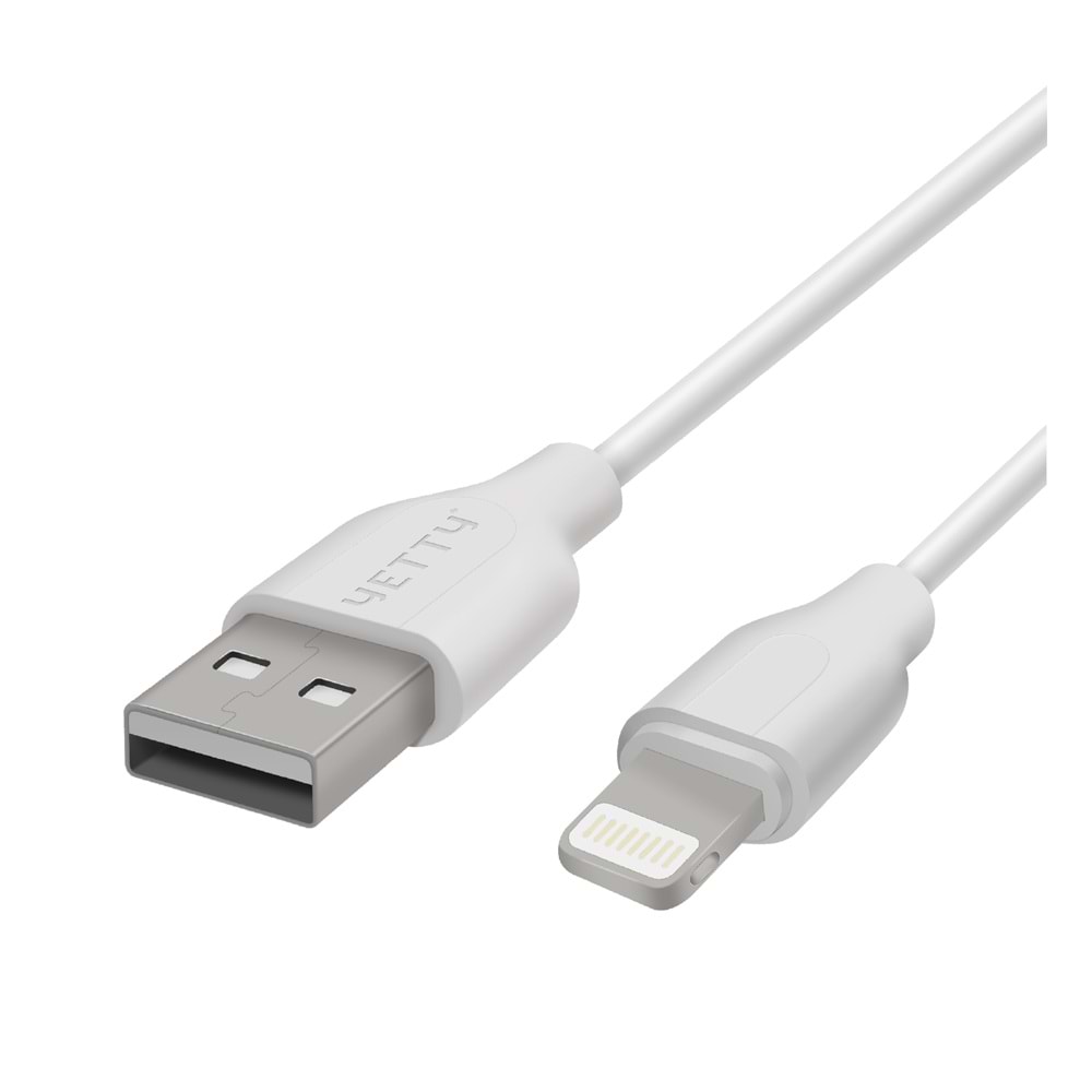(YKB-05) LIGHTNING USB KABLO KISA BEYAZ-10LU