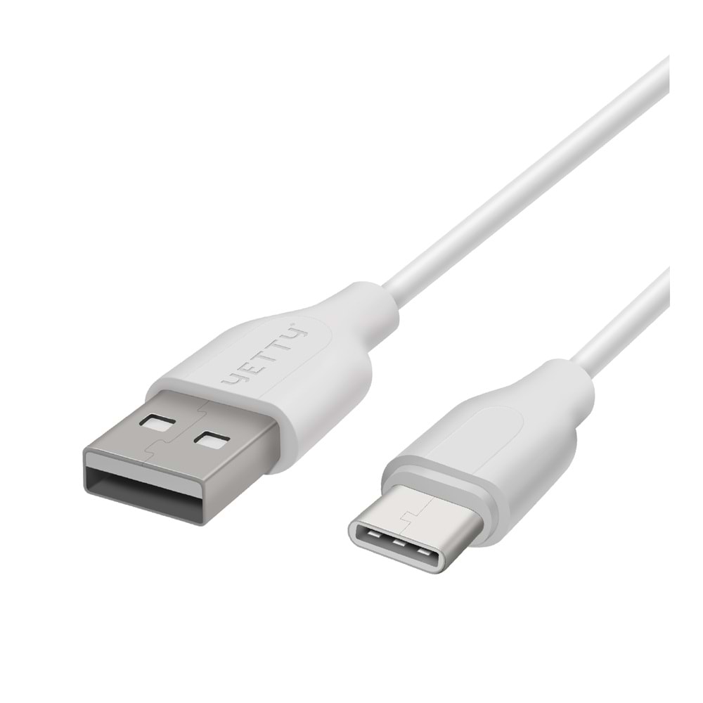 (YKB-06) TYPE-C USB KABLO KISA BEYAZ-10LU