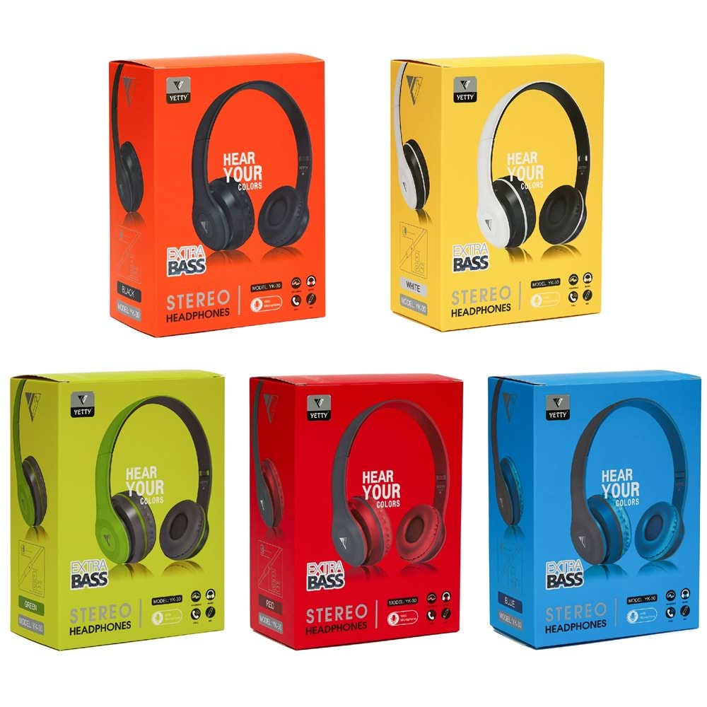 (YK-30) HEADSET KULAKLIK YETTY-5Lİ