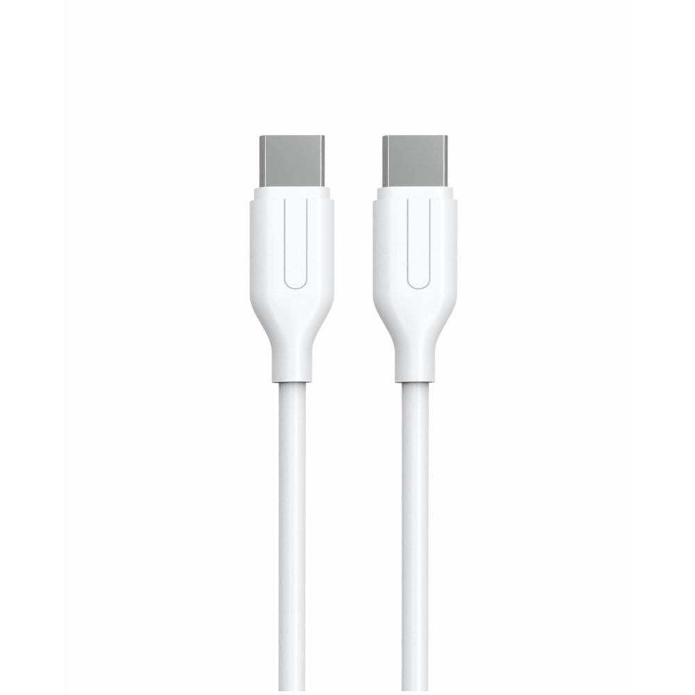 (YKB-07) TYPE-C TO TYPE-C KABLO BEYAZ-10LU