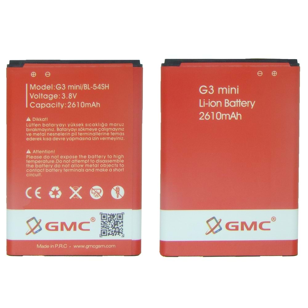 G3 MİNİ BATARYA GMC