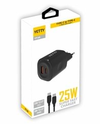 (YT-25TT) 25W USB+PD TYPE-C ŞARJ YETTY