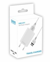 (D880) 5W D880 ŞARJ 2İN1