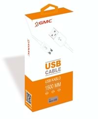 (GKB-07) MİCRO UÇ USB KABLO BEYAZ