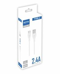 (YKB-03) TYPE-C USB KABLO BEYAZ-10LU
