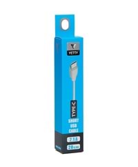 (YKB-06) TYPE-C USB KABLO KISA BEYAZ-10LU
