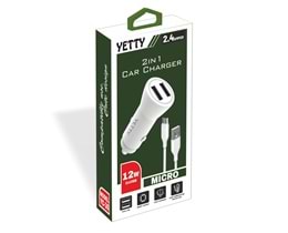 (YC-30M) 12W MİCRO OTO ŞARJ YETTY
