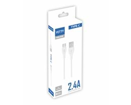 (YKB-03) TYPE-C USB KABLO BEYAZ-10LU
