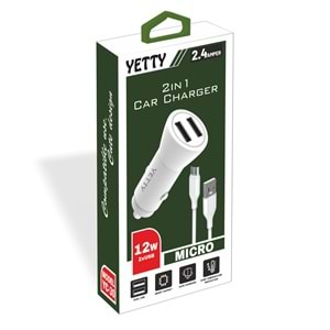 (YC-30M) 12W MİCRO OTO ŞARJ YETTY