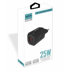 (YT-25B) 25W USB+PD ŞARJ YETTY-5Lİ