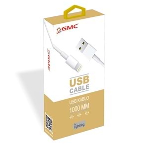 (GKB-06) LIGHTNING USB KABLO BEYAZ