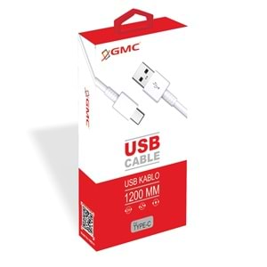 (GKB-01) TYPE-C USB KABLO BEYAZ