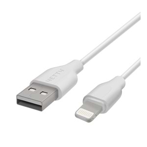 (YKB-05) LIGHTNING USB KABLO KISA BEYAZ-10LU