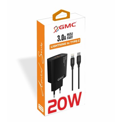 (KDR-42LT) 20W USB+PD LIGHTNING ŞARJ GMC