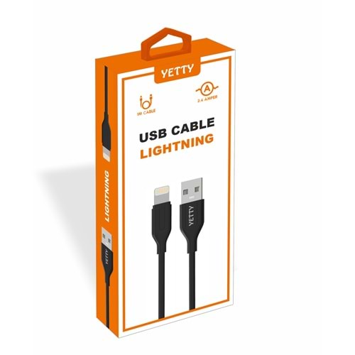(YKB-02) LIGHTNING USB KABLO SİYAH-10LU