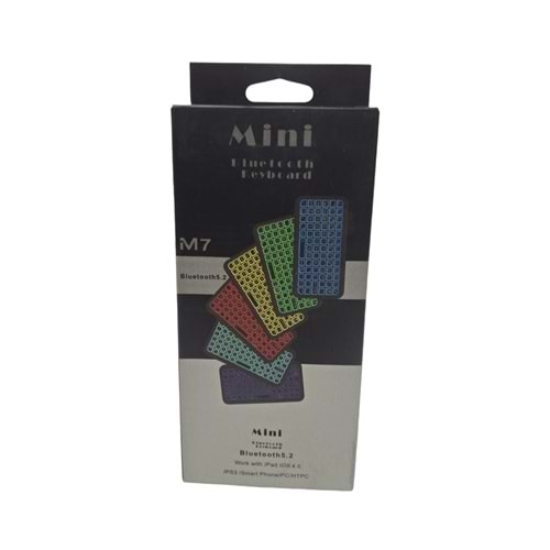 KABLOSUZ MİNİ KLAVYE (RGB M7)