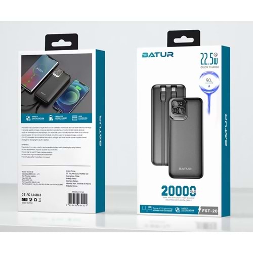 (FST-20) 20.000 MAH POWER BANK 22.5W