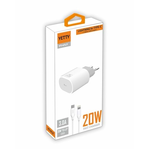(YT-47LT) 20W PD LIGHTNING ŞARJ YETTY-5Lİ