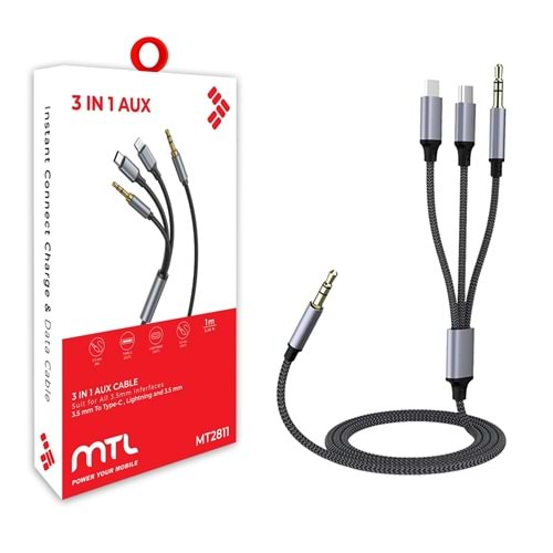 (MT2811) AUX KABLO 3İN1