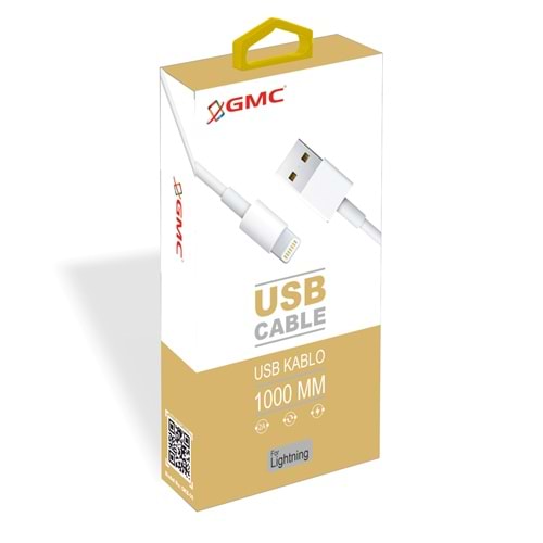 (GKB-06) LIGHTNING USB KABLO BEYAZ