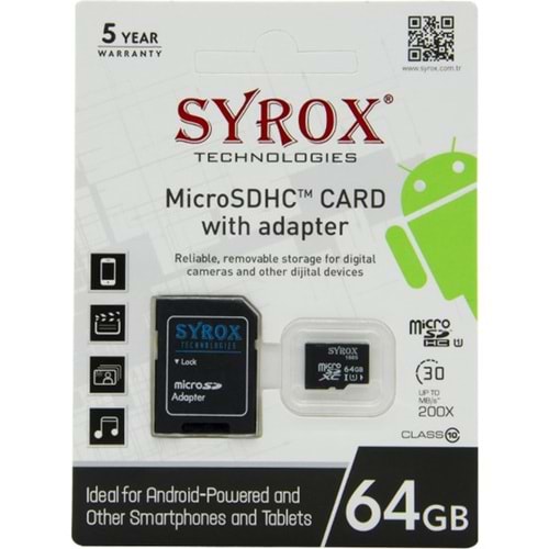 64 GB MİCRO SD(CLASS 10)