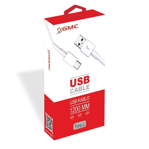 TYPE-C USB KABLO BEYAZ (GKB-01)