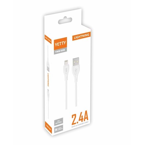 (YKB-02) LIGHTNING USB KABLO BEYAZ-10LU