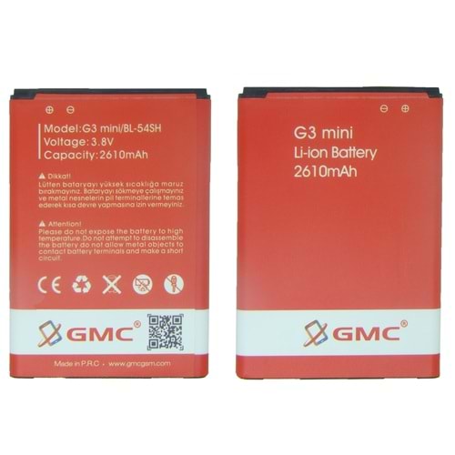 G3 MİNİ BATARYA GMC