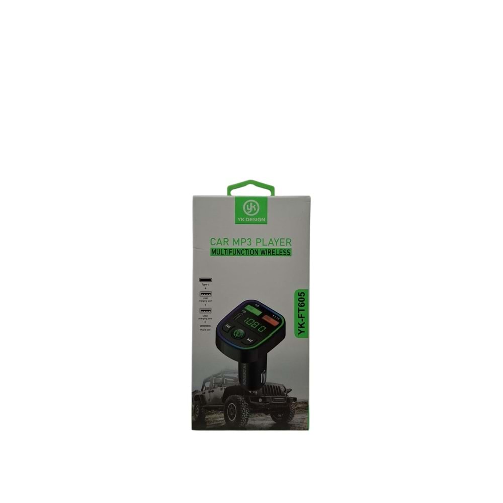BLUETOOTH FM MODÜLATÖR YK-FT605