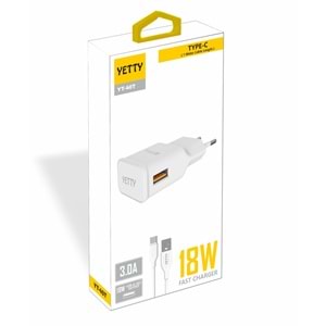 18W TYPE-C ŞARJ YETTY (YT-40T)-5Lİ